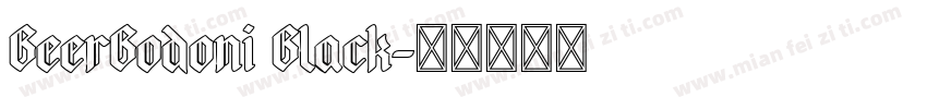 BeerBodoni Black字体转换